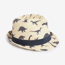 Load image into Gallery viewer, Dinosaur Print Trilby Hat (1-10yrs)
