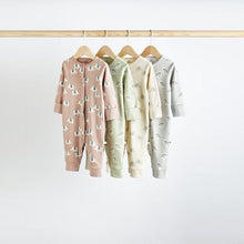 Load image into Gallery viewer, Neutral Printed Baby Sleepsuits 4 Pack (0-2yrs)
