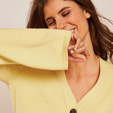 Load image into Gallery viewer, Lemon Yellow Button Up Cardigan
