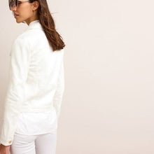 Load image into Gallery viewer, White Regular Fit Denim Jacket
