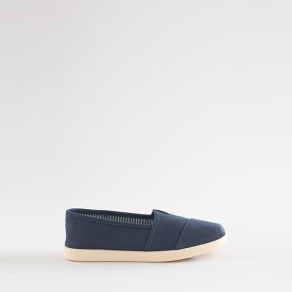 Navy Blue Canvas Slip-Ons Shoes (Older Boys)