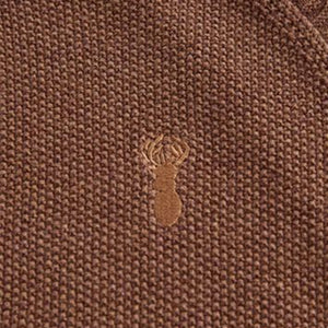 Tan Brown Textured Crew Jumper (3-12yrs)