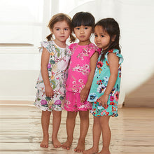 Load image into Gallery viewer, Pink/Blue Floral Short Pyjamas 3 Pack (9mths-8yrs)
