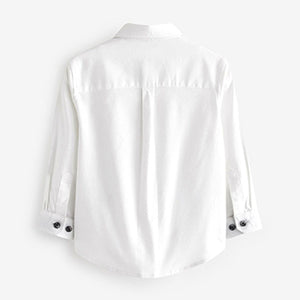 White Trimmed Oxford Shirt (3mths-6yrs)