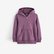 Load image into Gallery viewer, Berry Purple Zip Through Hoodie (3-12yrs)
