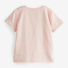Load image into Gallery viewer, Pale Pink Ballerina Short Sleeve Cotton T-Shirt (3mths-6yrs)
