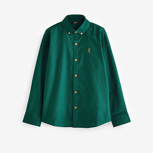 Green Long Sleeve Oxford Shirt (3-12yrs)