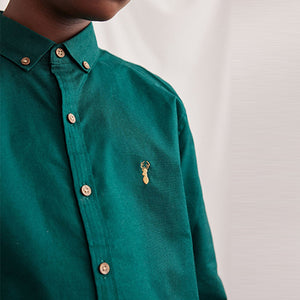 Green Long Sleeve Oxford Shirt (3-12yrs)