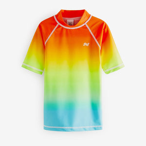 Rainbow Short Sleeve Sunsafe Rash Vest (3yrs-12yrs)