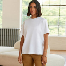 Load image into Gallery viewer, White Heavyweight Short Sleeve Crew Neck T-Shirt
