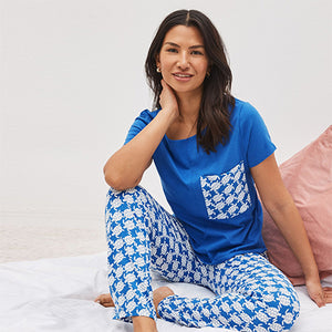 Blue Turtle Cotton Short Sleeve Pyjamas