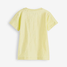 Load image into Gallery viewer, Yellow Short Sleeve Plain T-Shirt (3mths-6yrs)
