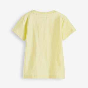Yellow Short Sleeve Plain T-Shirt (3mths-6yrs)