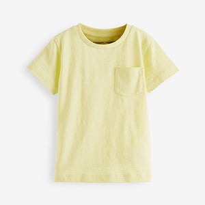 Yellow Short Sleeve Plain T-Shirt (3mths-6yrs)