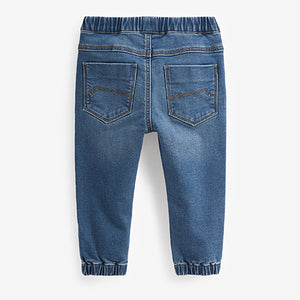 Mid Blue Denim Jogger Jeans With Comfort Stretch (3mths-6yrs)