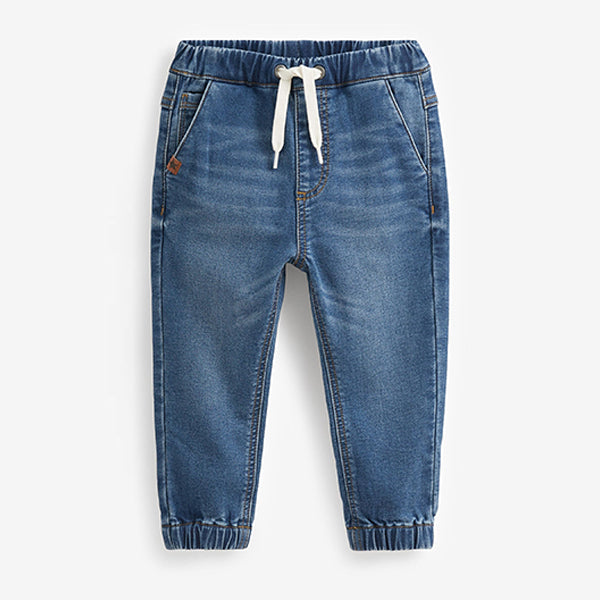 Mid Blue Denim Jogger Jeans With Comfort Stretch (3mths-6yrs)