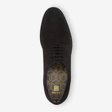 Load image into Gallery viewer, Black suede Derby Shoes
