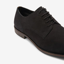 Load image into Gallery viewer, Black Leather Derby Shoes
