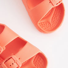 Load image into Gallery viewer, Coral Pink Double Buckle Sandals (Older Girls)
