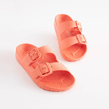 Load image into Gallery viewer, Coral Pink Double Buckle Sandals (Older Girls)
