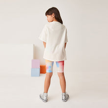 Load image into Gallery viewer, Pink Sequin Unicorn Oversized T-Shirt and Cycling Shorts Set (3-12yrs)
