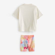 Load image into Gallery viewer, Pink Sequin Unicorn Oversized T-Shirt and Cycling Shorts Set (3-12yrs)
