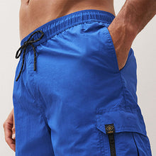 Load image into Gallery viewer, Cobalt Blue Cargo Swim Shorts
