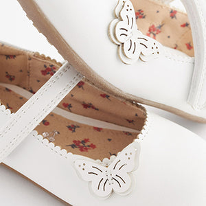 White Butterfly Mary Jane Shoes (Younger Girls)