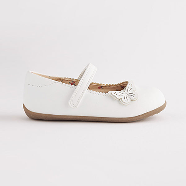 White Butterfly Mary Jane Shoes (Younger Girls)