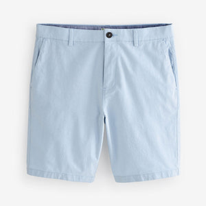 Light Blue Oxford Stretch Chino Shorts