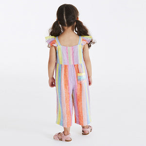 Multicolour Rainbow Stripe Jumpsuit (3mths-6yrs)