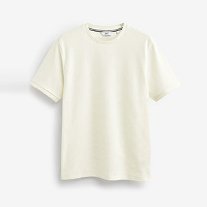 White Textured T-Shirt