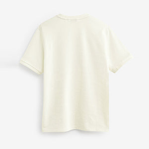 White Textured T-Shirt