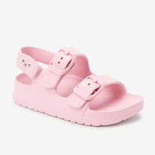 Load image into Gallery viewer, Pink Double Buckle Sandals (Younger Girls)
