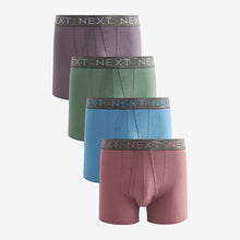 Load image into Gallery viewer, Blue/Pink Colour 4 Pack A-Front Boxers
