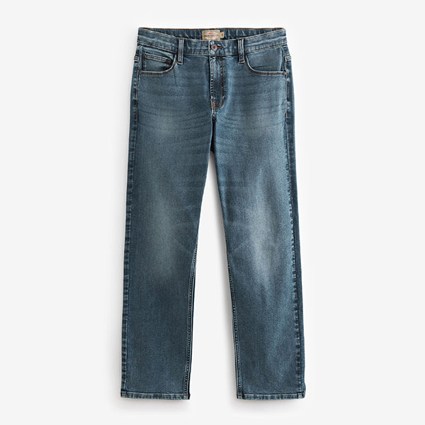 Vintage Mid Blue Slim Fit Essential Stretch Jeans