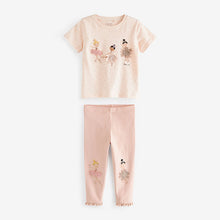 Load image into Gallery viewer, Pink Ballerina T-Shirt and Legging Set (3mths-6yrs)
