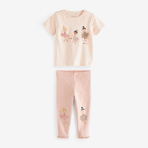 Pink Ballerina T-Shirt and Legging Set (3mths-6yrs)