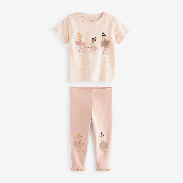 Pink Ballerina T-Shirt and Legging Set (3mths-6yrs)