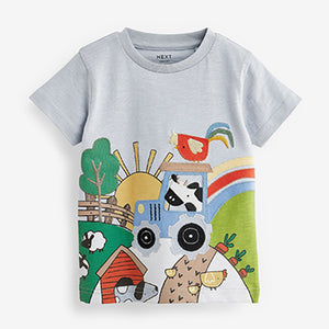 Farm Short Sleeve Appliqué T-Shirt (3mths-6yrs)