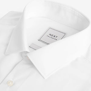 White Skinny Fit Easy Care Single Cuff Shirt