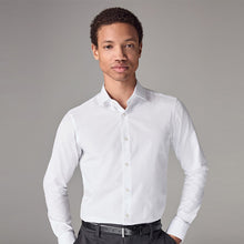 Load image into Gallery viewer, White Skinny Fit Easy Care Single Cuff Shirt
