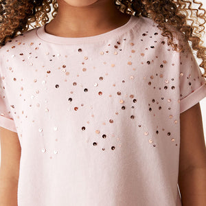 Pink Sequin T-Shirt (3-12yrs)