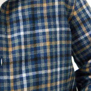 Blue Long Sleeve Check Shirt (3mths-6yrs)