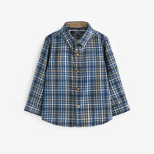 Load image into Gallery viewer, Blue Long Sleeve Check Shirt (3mths-6yrs)
