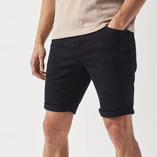 Load image into Gallery viewer, Blue Vintage Stretch Denim Shorts
