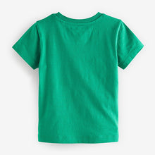 Load image into Gallery viewer, Green Animal Stack Short Sleeve Interactive T-Shirt (3mths-6yrs)
