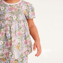 Load image into Gallery viewer, Pale Pink Ditsy Cotton T-Shirt (3mths-6yrs)
