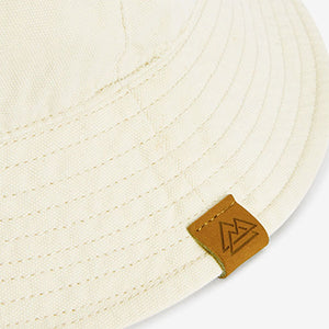 Stone Natural Plain Bucket Hat (3mths-13yrs)