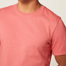 Load image into Gallery viewer, Coral Pink Essential Crew Neck T-Shirt
